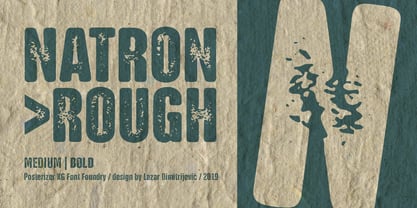 NATRON Rough Font Poster 8