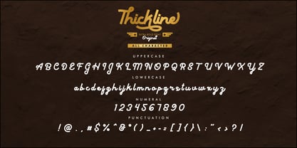Thickline Font Poster 4