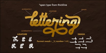 Thickline Font Poster 5