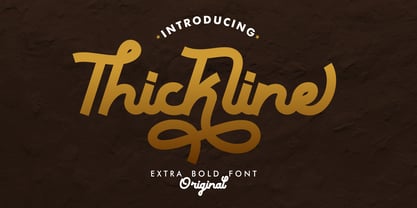 Thickline Font Poster 8