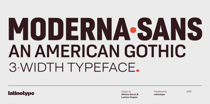 Moderna Sans Font Poster 1