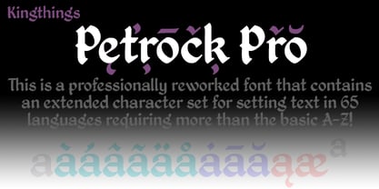 Kingthings Petrock Pro Font Poster 3