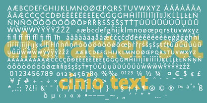 Cinio Text Font Poster 3