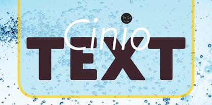 Cinio Text Font Poster 5