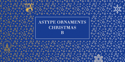 ASTYPE Ornements de Noël B Police Poster 2