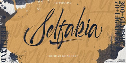 Selfakia Font Poster 7