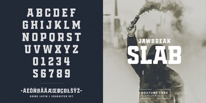 Jawbreak Font Poster 4