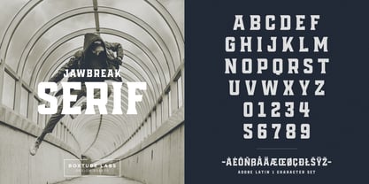 Jawbreak Font Poster 3