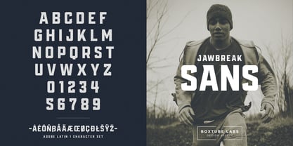 Jawbreak Font Poster 2