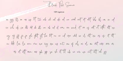 Black Pink Summer Font Poster 2