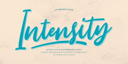Intensity Font Poster 1