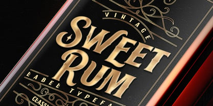 Sweet Rum Font Poster 2
