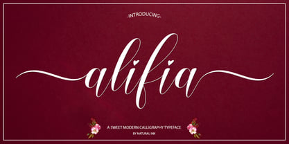Alifia Font Poster 5