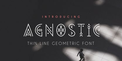 Agnostic Font Fuente Póster 1