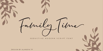 Family Time Font Poster 7