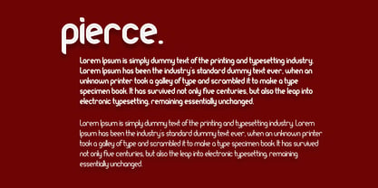 Pierce Font Poster 5