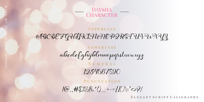 Daysha Font Poster 2