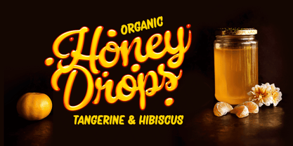 Honey Drops Font Poster 1