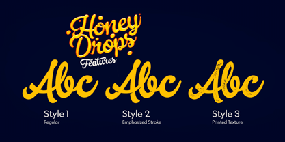 Honey Drops Font Poster 6