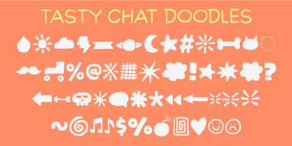 Tasty Chat Font Poster 2