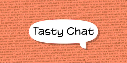 Tasty Chat Font Poster 8
