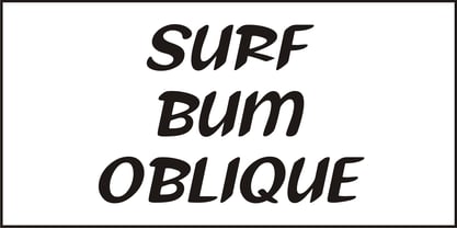 Surf Bum Font Poster 2