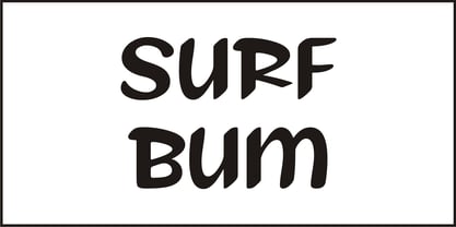 Surf Bum Fuente Póster 4