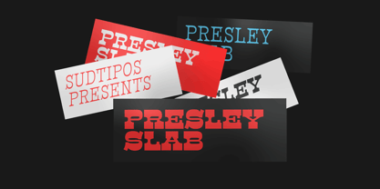 Presley Slab Font Poster 1