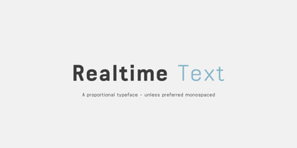 Realtime Text Fuente Póster 1