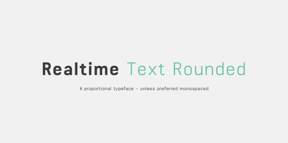 Realtime Text Rounded Fuente Póster 1