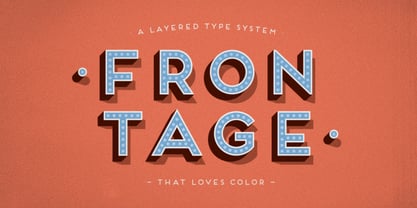 Frontage Font Poster 1