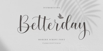 Betterday Script Font Poster 8