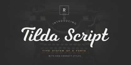 Tilda Script Font Poster 1