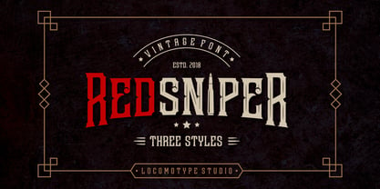 Redsniper Font Poster 1