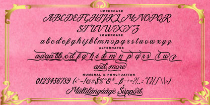 Azzury Script Font Poster 2