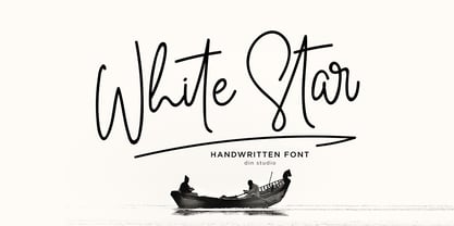 White Star Font Poster 1