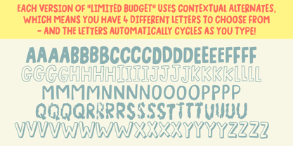 Limited Budget Font Poster 5