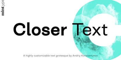 Closer Text Fuente Póster 1