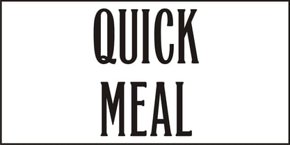 Quick Meal Font Poster 4