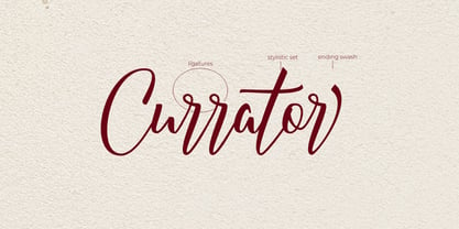 Currator Script Font Poster 3