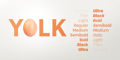 Yolk Font Poster 3