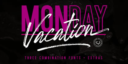 Monday Vacation Font Poster 13