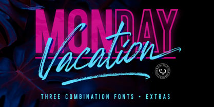 Monday Vacation Font Poster 1