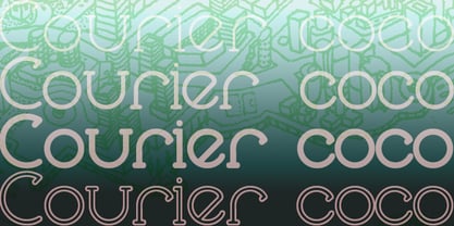 Courier Coco Font Poster 1