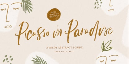 Picasso in Paradise Font Poster 6