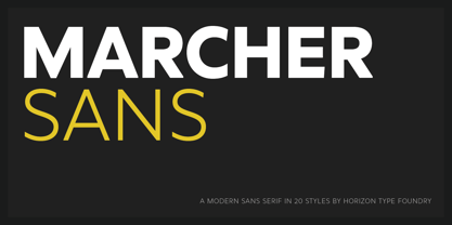 Marcher Font Poster 1