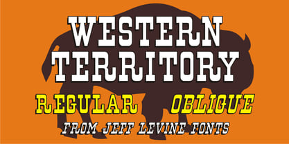Western Territory JNL Font Poster 1
