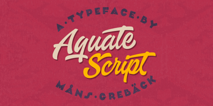 Aquate Script Font Poster 5