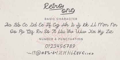 Retro One Font Poster 2