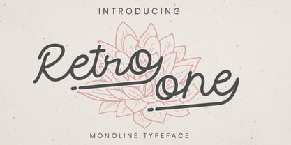 Retro One Font Poster 6